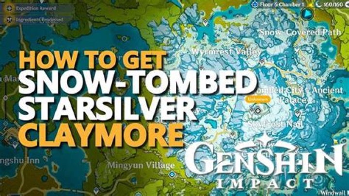 Snow-Tombed Starsilver Stats, how to get, and who can use it in Genshin Impact