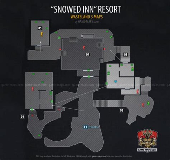 Snowed Inn Resort Map with Walkthrough