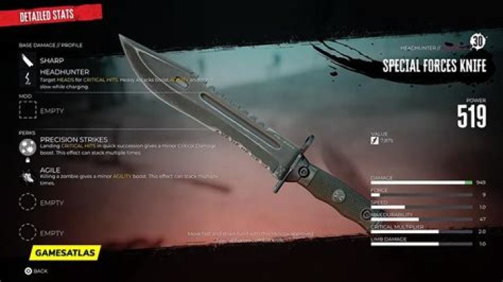 Special Forces Knife | Dead Island 2 Weapon: How To Get and Location