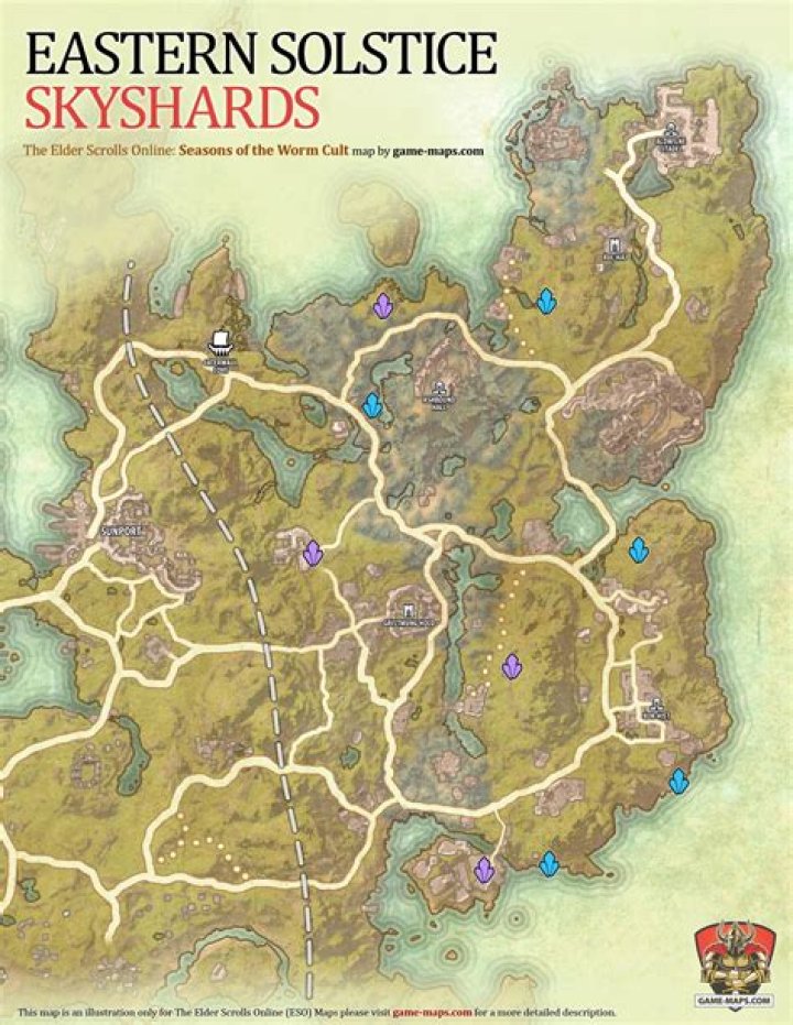 Stros M'Kai Skyshards Location Map The Elder Scrolls Online (ESO)