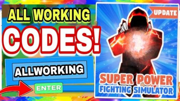 Super Power Fighting Simulator Codes For January 2024