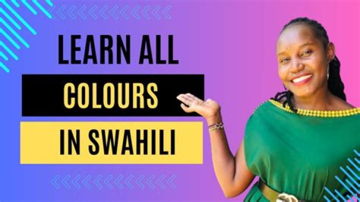 Swahili Colours Quiz