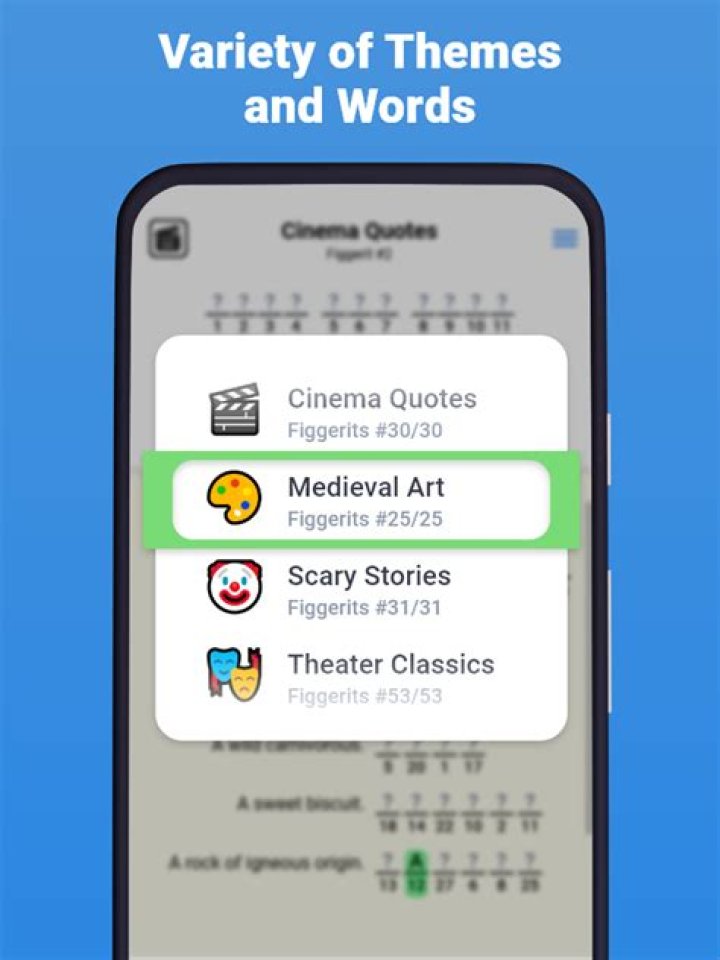 
The main object in a cinema: Figgerits Answer + Phrase