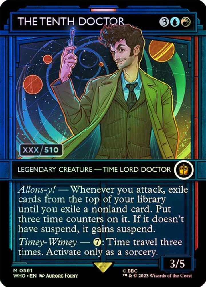 The Tenth Doctor (Showcase) (Serial Number) | Doctor Who Commander - Serialized