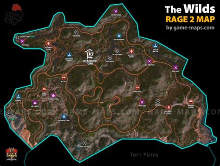 The Wilds Rage 2 Map