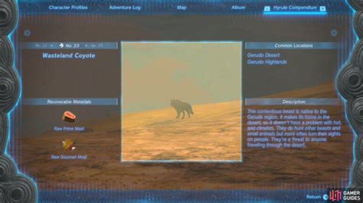 Wasteland Coyote - The Legend of Zelda: Tears of the Kingdom Database
