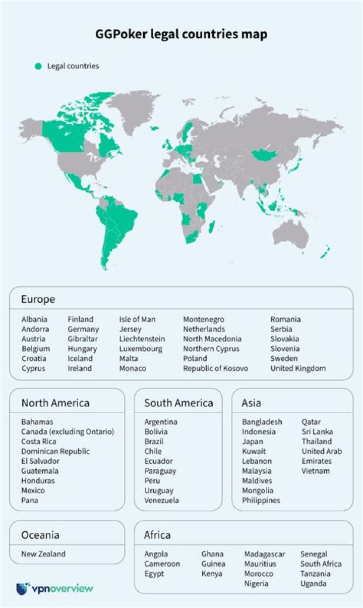Where is GGPoker legal?