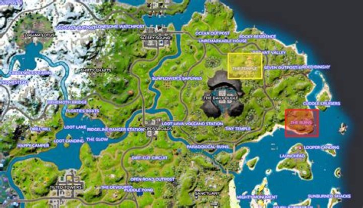 Where To Find The Ruins In Fortnite