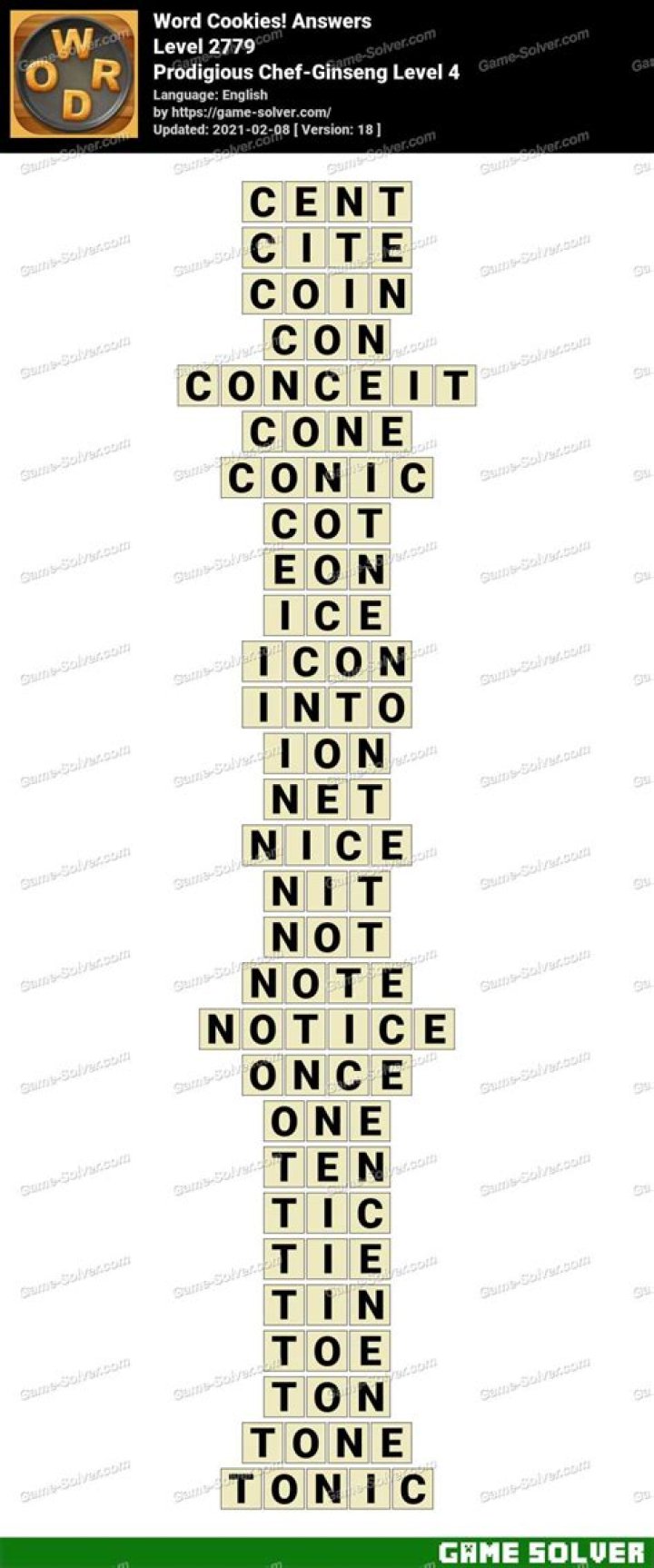 Word Cookies Prodigious Chef-Hummus Level 16 Answers • Game Solver