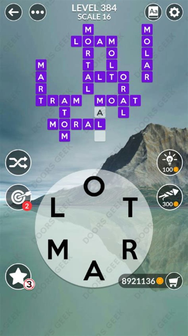 Wordscapes Level 384 Answers
