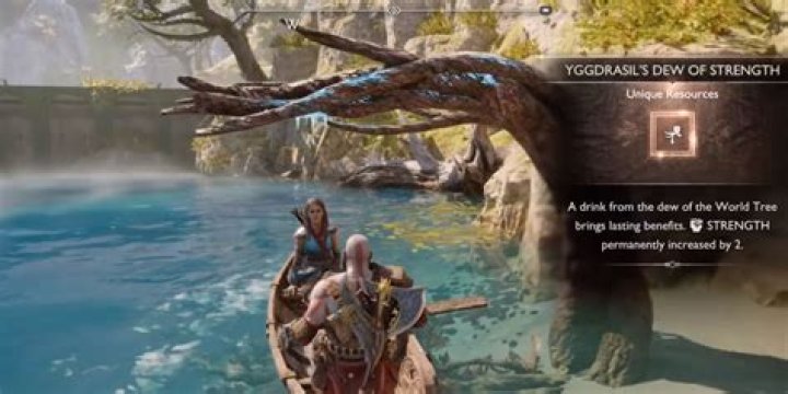 Yggdrasil's Dew, God of War Ragnarök Point of interest